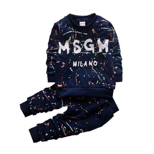 

1-4 years toddler baby clothes sets boys pulloverst shirt pants sportswear clothing autumn kids designer children costumes317u, White