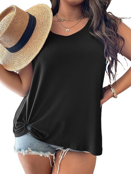 

plus ring linked tank v33z#, Black