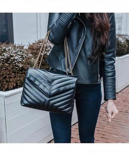 

2022more colors luxurys designers fashion flap bags womens quilted shoulder bag gold chain leather crossbody handbags purses black tote purs