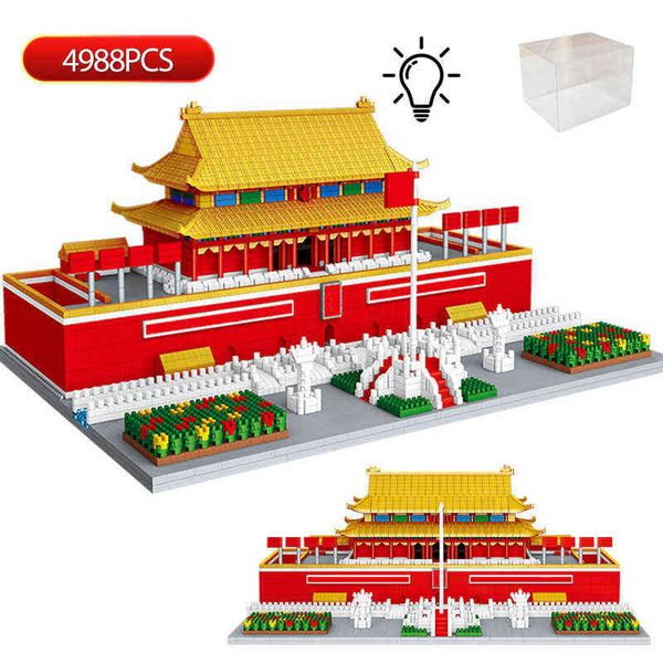 

pcs mini city world famous architecture model building blocks tiananmen square diy bricks educational toy for children gift j220624