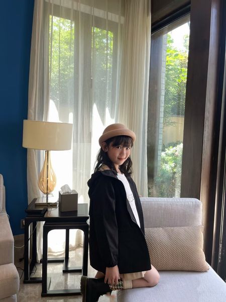 

boys girls coats baby clothe hooded baby designer zipper waterproof black 100-160cm, Camo