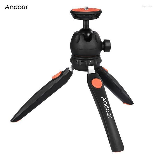 Andoer H20 Mini Tabletop Pettreod Portable Complect Camera Camera со съемной шаровой головкой 1/4 дюйма винтовых штатива Loga22