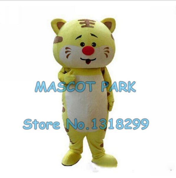 Mascote boneca traje marrom tigre mascote traje personalizado personagem de desenho animado cosply carnaval traje 3386