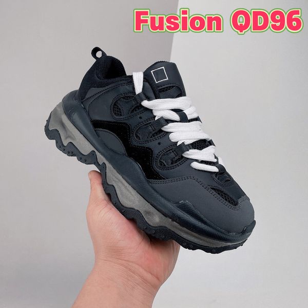 

2022 fashion fusion qd96 women designer shoes casual sneaker black white grey purple womens sneakers luxury trainers us 5.5-8