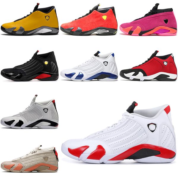 

men basketball shoes 14s jumpman 14 ginger candy cane winterized gym red blue desert sand defining moments hyper royal mens sports sneakers
