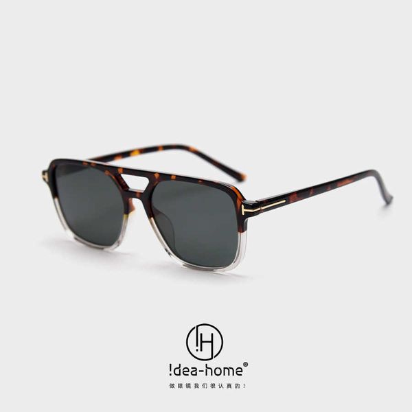 

2022 new style sunglasses tr1912 tr90 double beam polarized sun for men and women large frame plain sun for lovers, White;black