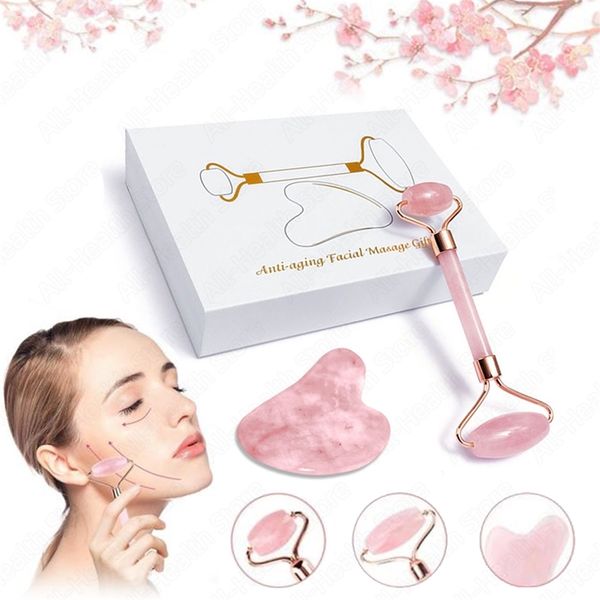 

natural gua sha massage tools rose quartz face massager for body gua sha massagers back gouache scraper relaxation beauty 220426