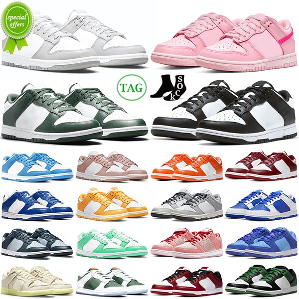 

2022 panda pink running shoes mens trainers unc grey fog syracuse vintage navy team green sail pn dust outdoor sports men women sneakers, Black