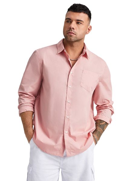 

extended sizes men patched pocket shirt e7yp#, White;black