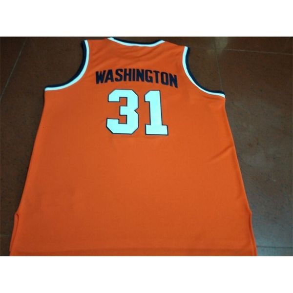 CHEN37 RARO MENINOS MENINOS RAROS #31 Dwayne Pearl Washingtonn Syracuse College Basketball Jersey Size S-4xl ou personalizado qualquer nome ou número Jersey