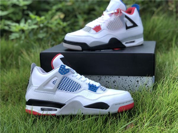 

mpman 4 4s mens basketball shoes yin and yang mixed color sports shoes with shoe box full size shipping 40 547 5