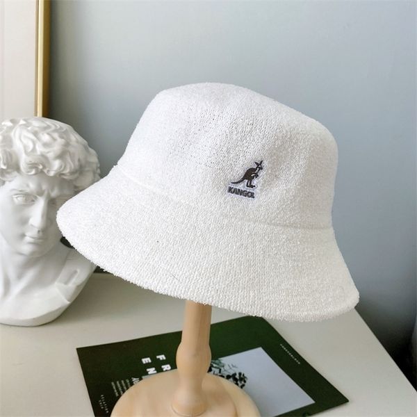 

bobs fisherman hat bucket women cow girl men hip hop casual material caps 220507, Blue;gray