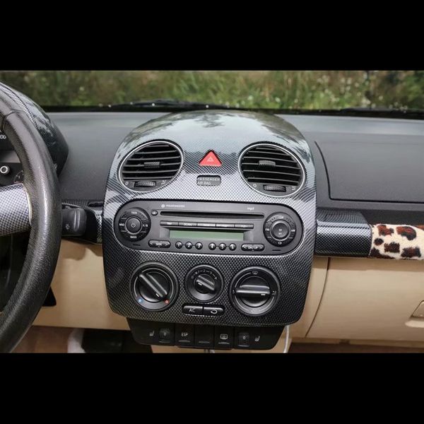 

for volkswagen beetle 2001 02 03 04 05 06 07 08 09 10 carbon fiber abs car navigation control panel air conditioner outlet cover