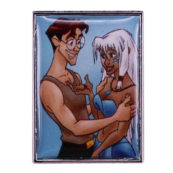 

cute anime movies games hard enamel pins collect metal cartoon brooch backpack hat bag collar lapel badges women fashion jewelry s60281, Blue