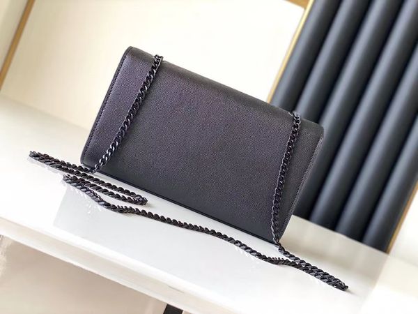 

2022 luxury designer handbag shoulder bag brand loulou y-shaped real seam real leather ladies metal chain clamshell messenger gift box whole
