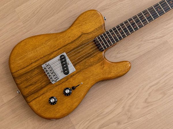 

eric rose custom t-style esquire electric guitar white limba w/ rio