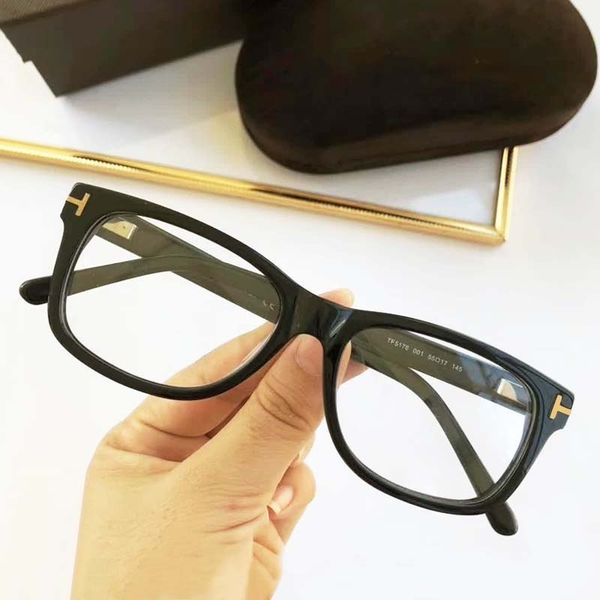 

50% discount for factory direct sales50% discount for direct salestom men's and women's tf5176 frame myopia black eyes large size, White;black