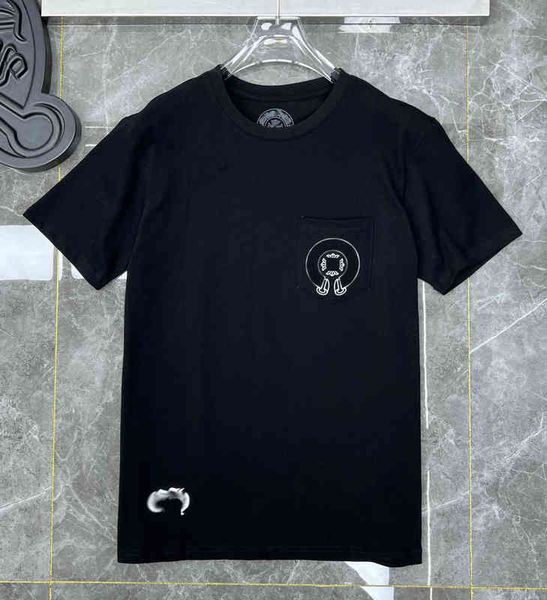 

summer mens luxury t shirts fashion ch brand men sanskrit letter t-shirt horseshoe cross designer tshirts man hip hop sweater women classic, White;black