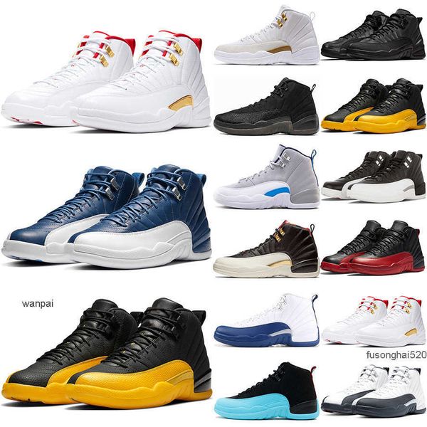 

2022 basketball shoes 12s jumpman 12 royalty taxi utility grind twist university 11s cool grey bred concord legend blue bright citrus og des, Black
