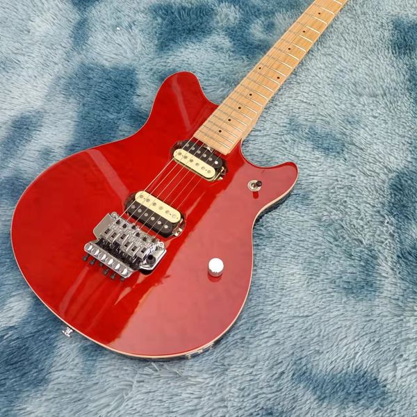 

selling electric guitar burgundy body instrument double vibrate vintage piano