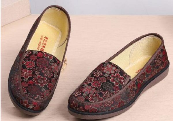 

old cloth shoes. cloth shoe insole heavy