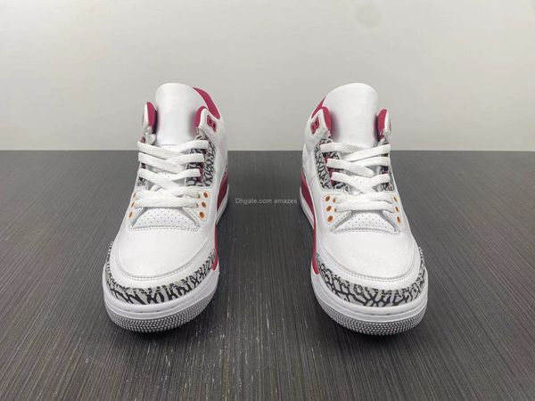 

cardinal 3 retro red ct8532-126 basketball shoes womens mens size us 7 -13 40-47