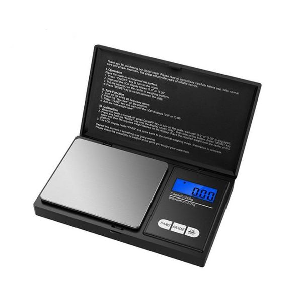 100 200 300 500g LCD Taşınabilir Mini Elektronik Dijital Terazi Durumda Mutfak Takı Ağırlık Dengesi Ölçeği Gram SN4506