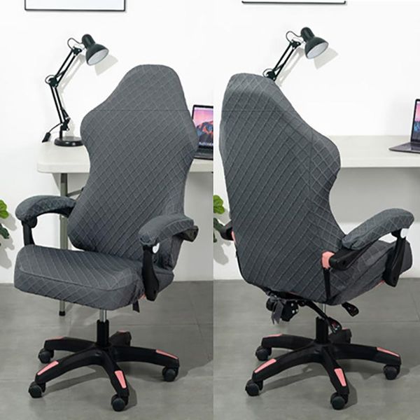 Camas de cadeira Conjunto de capa dividida Slipcovers de jogo de computador com apoio de braço longo ou curto para Racing Gaming Chairchair CoverSchair