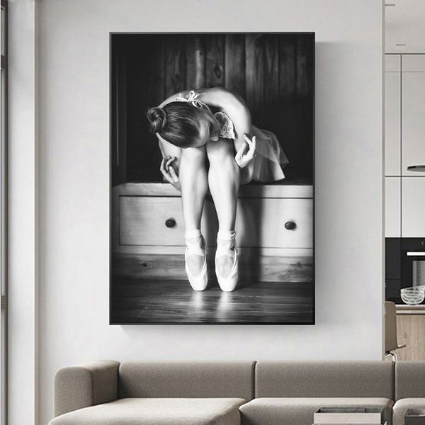 

girl canvas painting wall art pictures for living room posters and prints modern decorative picture unframed