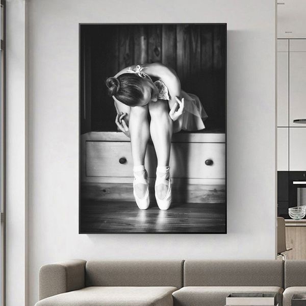 Sexy Girl Canvas Malt Wandkunst Bilder für Wohnzimmerplakate und Drucke modernes dekoratives Bild ungerahmt