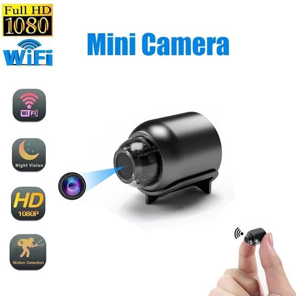 

mini camera ip wifi remote video recorder 1080p hd night vision remote monitoring 160Â° wide angle x5 usb micro smart home small camcorder no