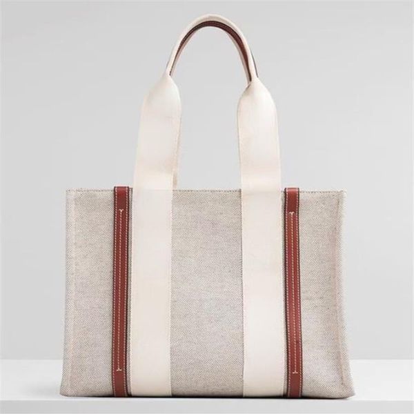 

shoulder bag letter print stripe large capacity shopping bags canvas female japanese casual handbag tote237c