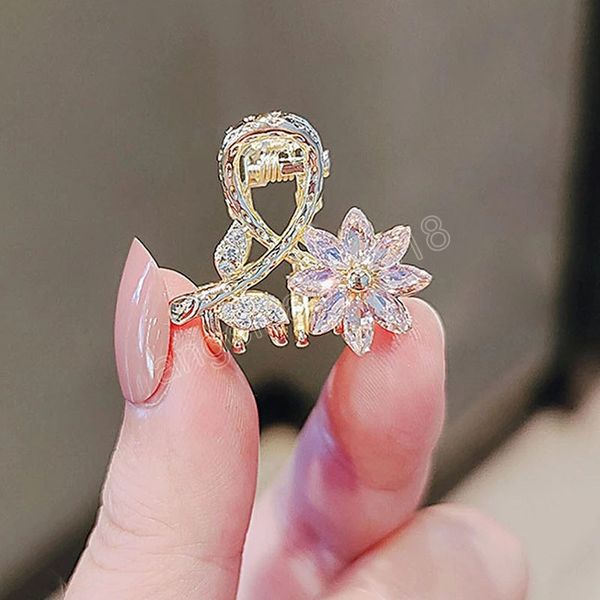 Corea 2022 INS accessori per forcine per ragazze di lusso fiore di cristallo farfalla piccoli fermagli per capelli in cristallo per donna