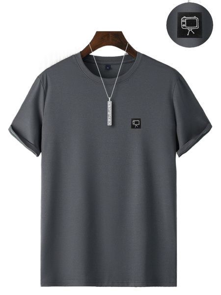 

men graphic patched tee h2mx#, White;black