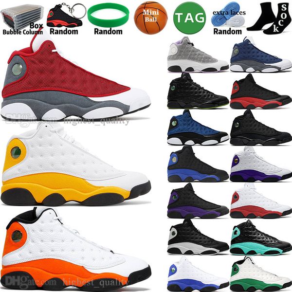 

brave blue red flint bred hyper royal 13 13s mens basketball shoes del sol court purple black cat obsidian lucky island green cny men sports