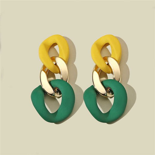 

silver s925 needle geometric earrings