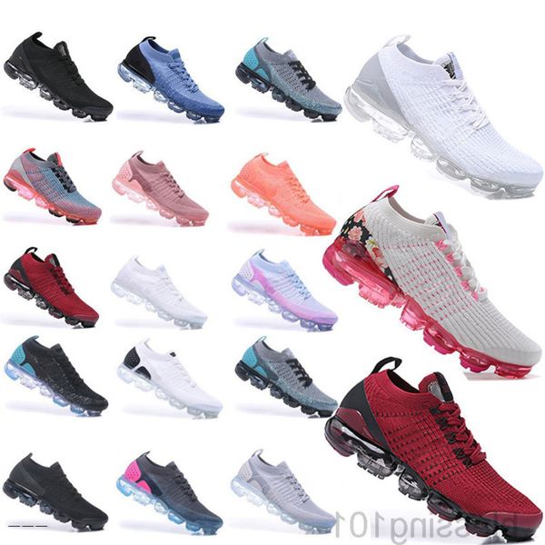 

new fly 2.0 knit 3.0 vapourmax casual shoes oreo red orbit animal pack cushion trainers for men women outdoor sports sneakers kk88