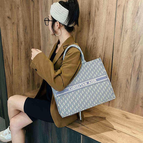 

55% off fashion bag large capacity women's portable shopping canvas light luxury tote women designer female shoulder handbags