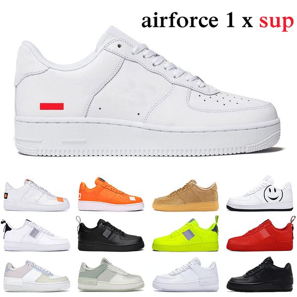 

men women one 1 white outdoor running shoes black wheat orange af 1 mens trainer designer casual shoe sneakers