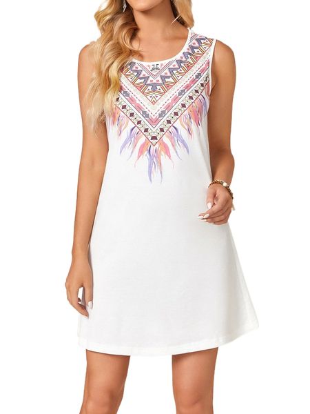 

emery rose geo print tank dress a8te#, Black;gray