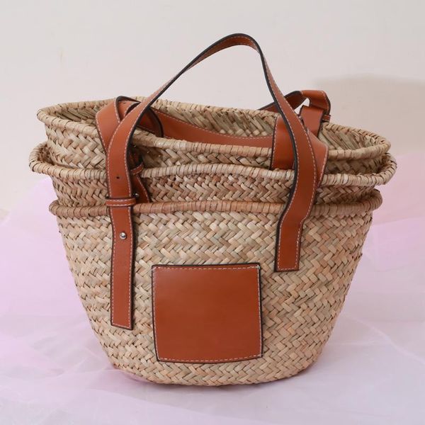 Sacos de noite Verão Praia Palha Cesta Casual Rattan Grande Capacidade Tote Marcas Designer Bolsas Femininas Bolsas Femininas De Tecido De Vime Bolsas De Mão FemininasNoite