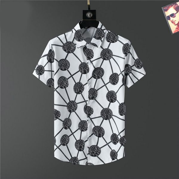 

luxury designer shirts men's fashion tiger bowling shirt hawaii floral casual shirts men slim fit short sleeve dress, White;black
