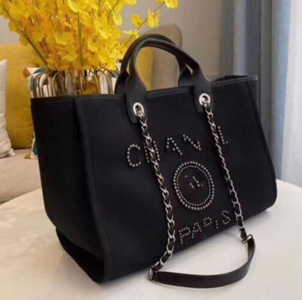 

designer classic fashion evening bags luxury handbag pearl brand label backpack womens beach handbags purse women canvas hand bag ladies jab, Black;red