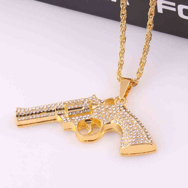 

tiktok personalized creative all diamond pendant necklace fashion trend european and american popular jewelry pendant 1712, Silver