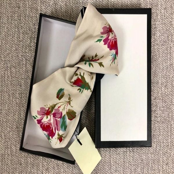 

fashion 2021 arrival silk elastic women headbands girls floral hair bands scarf hair accessories gifts headwraps shi297k, Silver