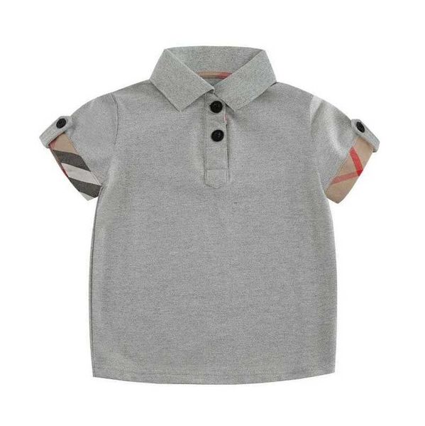 T-shirt per ragazzi in stile gentiluomo Polo T-shirt a maniche corte per bambini estivi Colletto rovesciato per bambini Casual Tops Tees