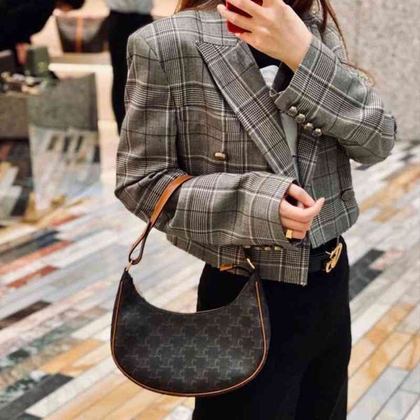 

designer bags li qin lisa same ava armpit triumphal arch middle ancient flower pea cow leather splicing hobo bag luxury handbags