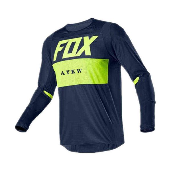 

2021 downhill jerseys cycling fox vtt mountain bike mtb shirts offroad motorcycle jersey fox motocross sportwear clothing bike, White