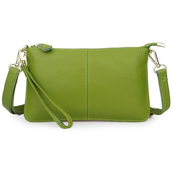 Damen-Tageskupplungen aus echtem Leder, Bonbonfarben, Umhängetaschen, modische Umhängetaschen für Damen, kleine Clutch-Tasche