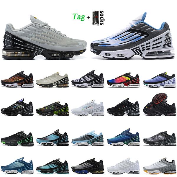 

2022 women mens fashion tn plus 3 bone black og running shoes laser blue mesh triple white crimson red crater grey navy hyper purple tuned i